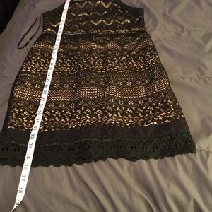 NWT Black cream Lace Used dress #114